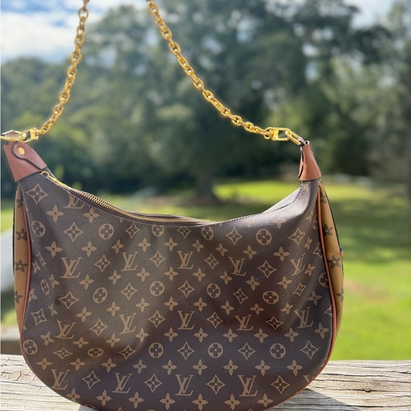 Inspired Brown Monogram Shoulder Bag - Picture 1 of 7